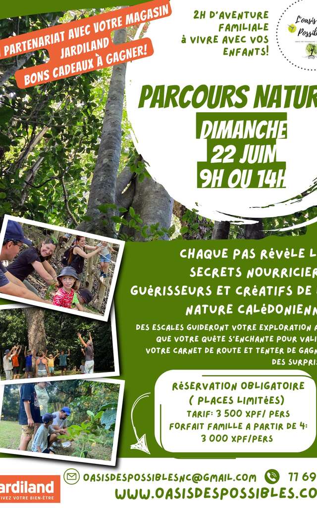 Parcours nature familial, chaque pas révèle les secrets nourriciers, guérisseurs et créatifs de la nature calédonienne