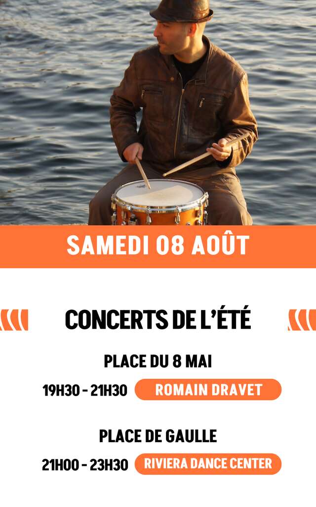 Concert de l'été - Romain Dravet Duo // Soirée dansante avec Riviera Dance Center