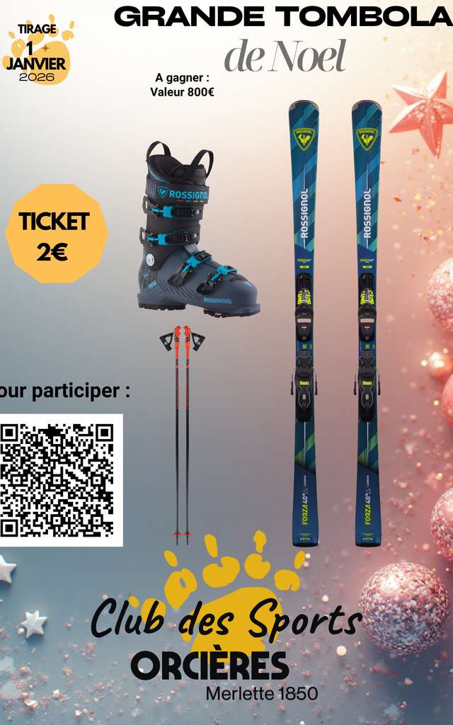Grande tombola du Ski Club !