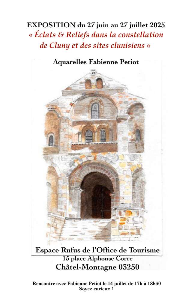 Exposition "Eclats et reliefs dans la constellation de Cluny et des sites clunisiens"