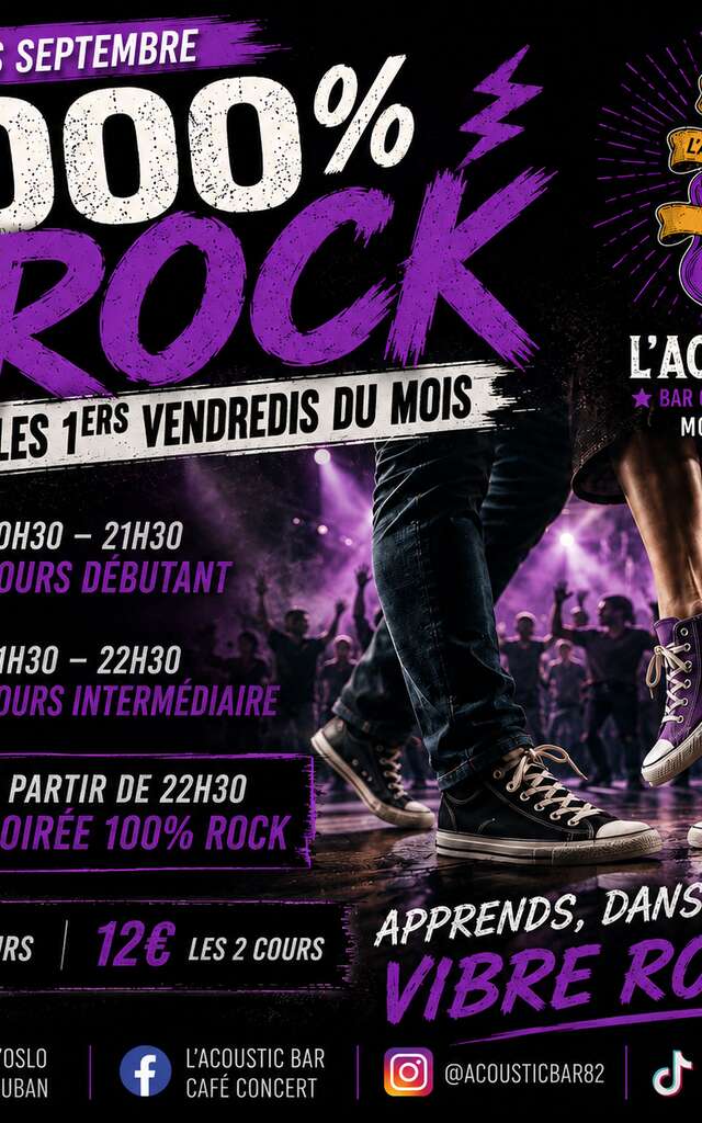 Soirée 1000% rock à l'Acoustic