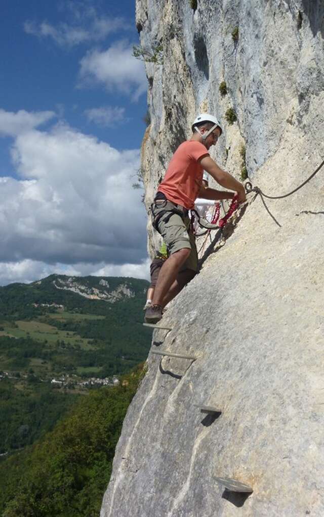 Via ferrata de la Ginguette avec Lezard des Bois