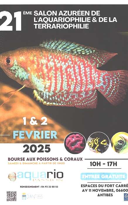 21ème Salon Azuréen de l'Aquariophilie de la terrariophilie 2025