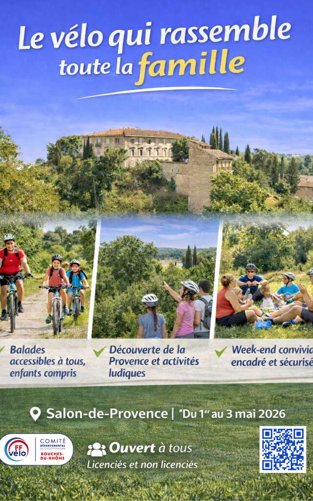 Concentration Familles à Vélo au coeur de la Provence