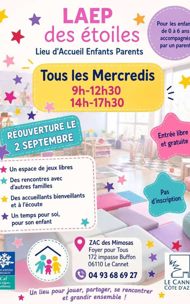 Lieu d'accueil enfants/parents à LAEP des étoiles