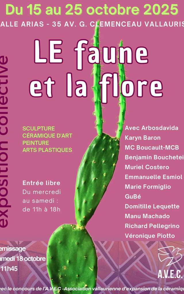 Exposition Collective Le faune et la flore