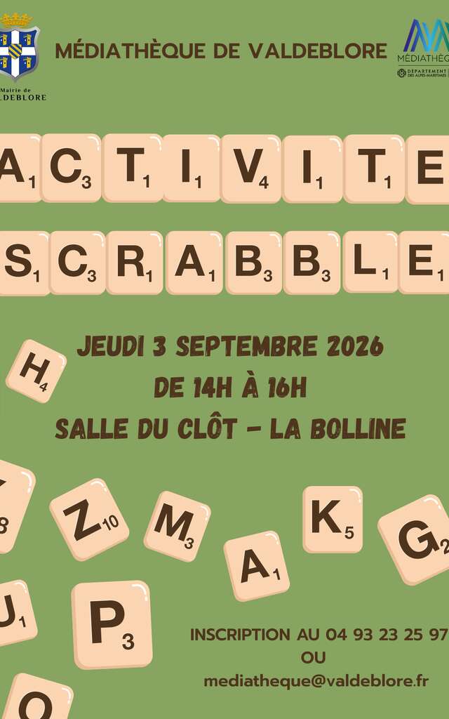 Scrabble at the Valdeblore Media Center