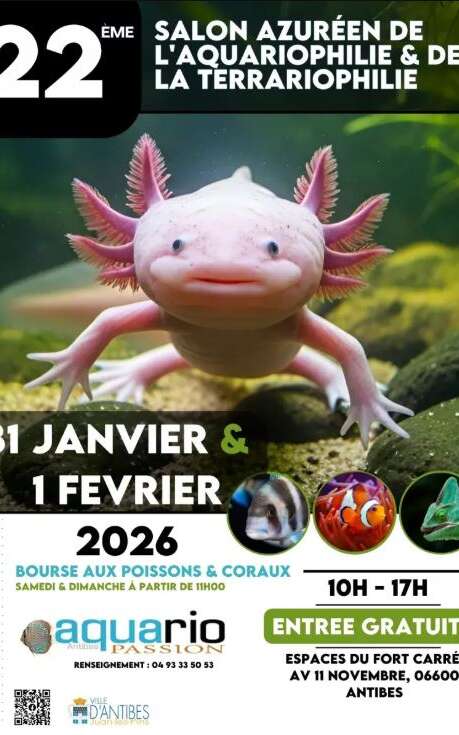 22ème Salon Azuréen de l'Aquariophilie de la terrariophilie 2026