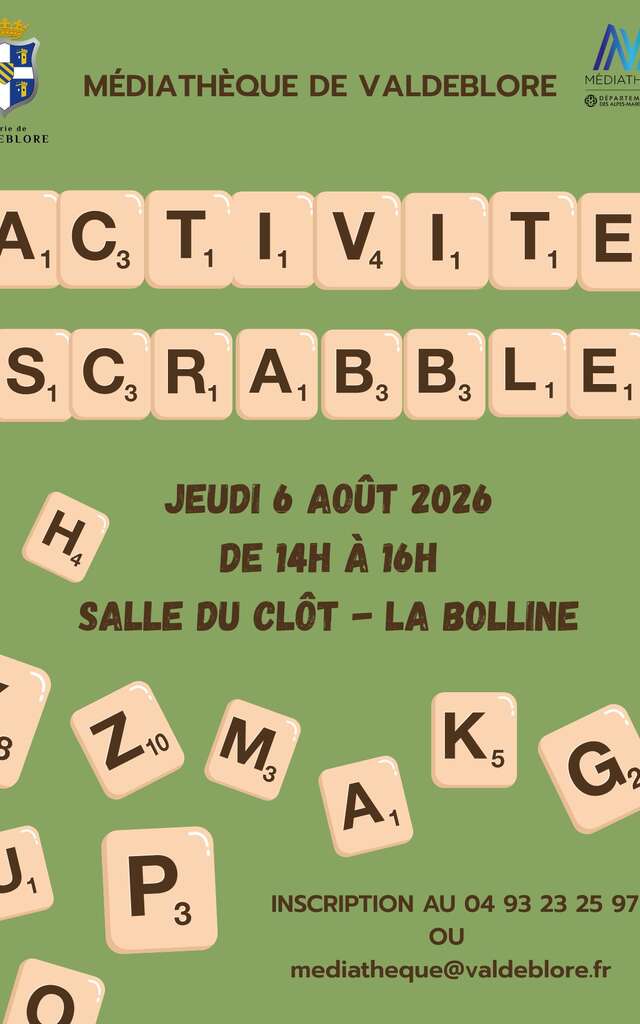 Scrabble alla Mediateca di Valdeblore