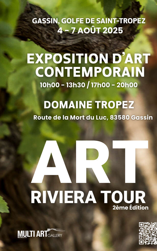 Exposition d'art contemporain au Domaine Tropez