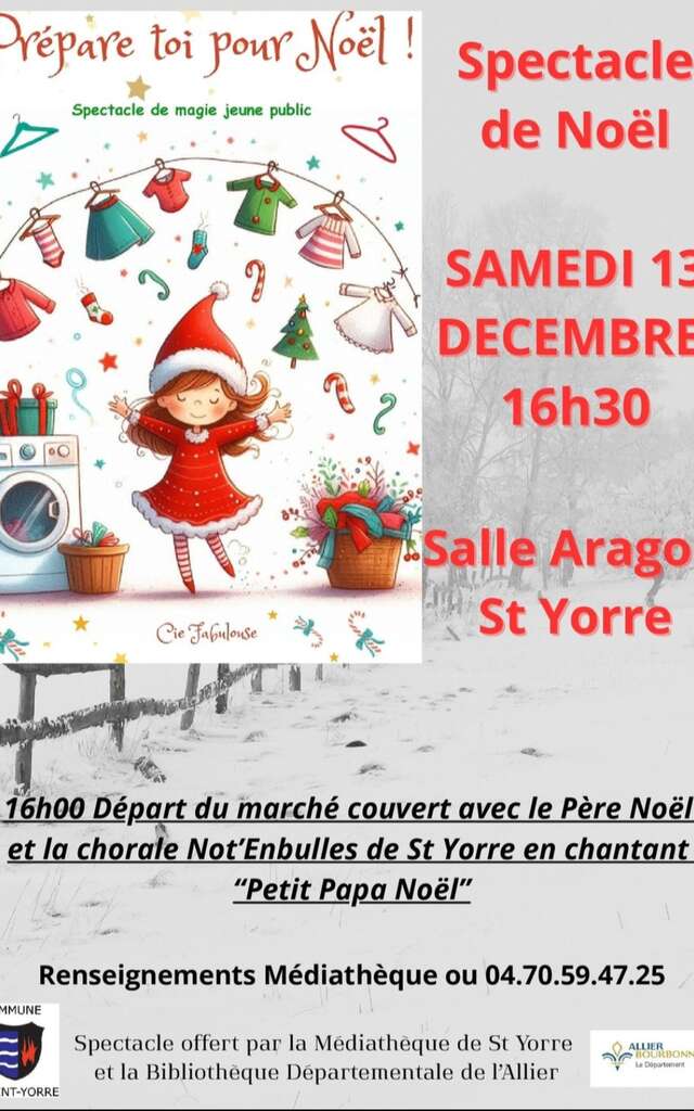 Spectacle "Prépare toi pour Noël " par la compagnie Fabulouse