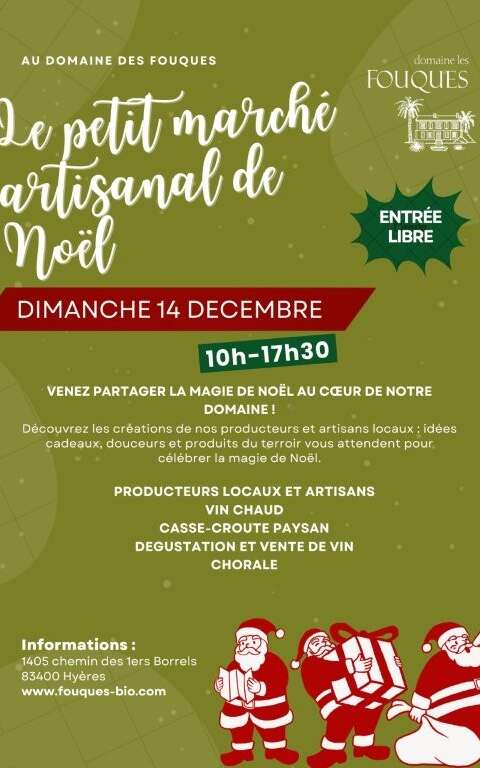 Petit Marché artisanal de Noël au Domaine des Fouques