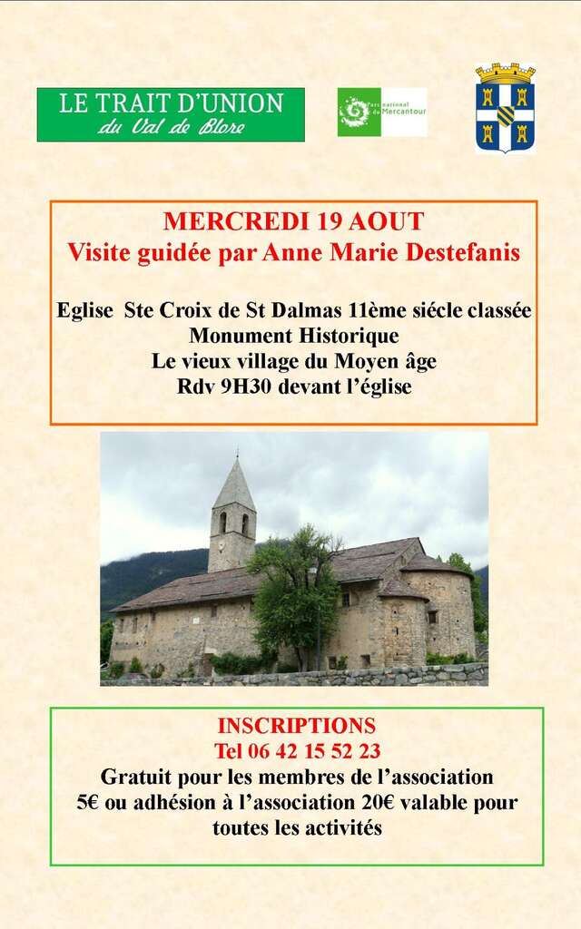 Guided tour of Saint Dalmas & its church.