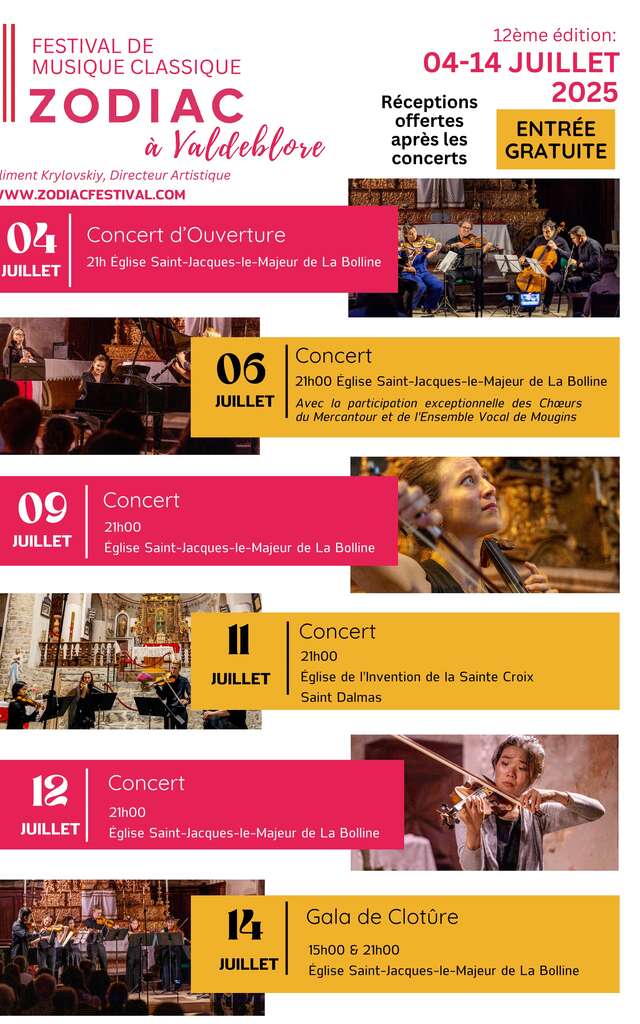 Festival Zodiac Music Academy "14 Juillet"
