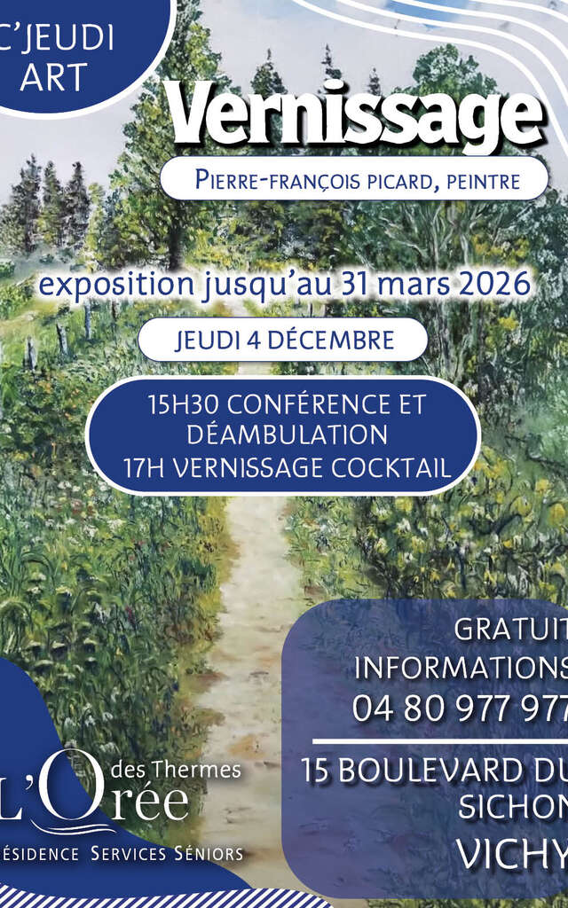 Vernissage de l'Exposition de l'artiste peintre Pierre François Picard