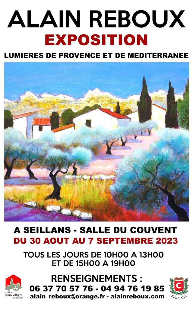 Exposition de peintures d'Alain Reboux 