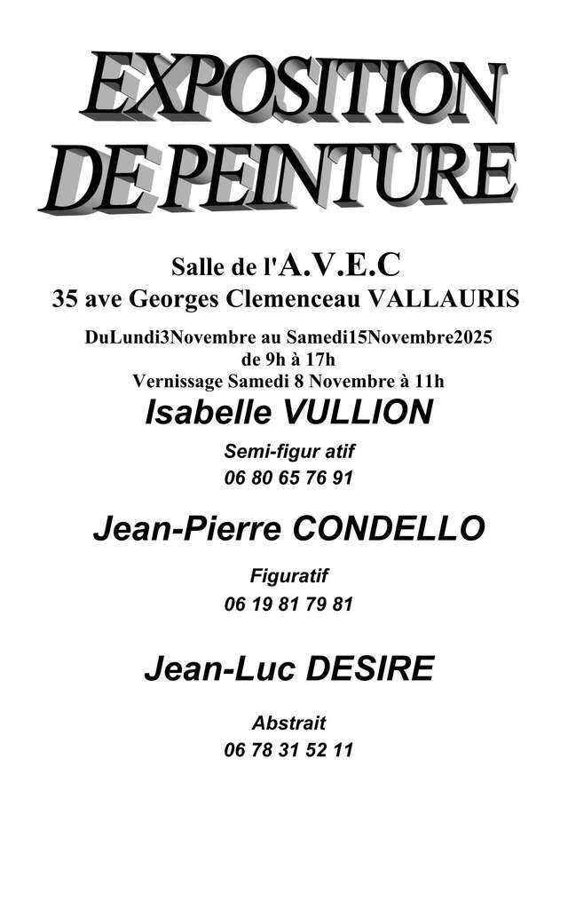 Exposition de Peinture
