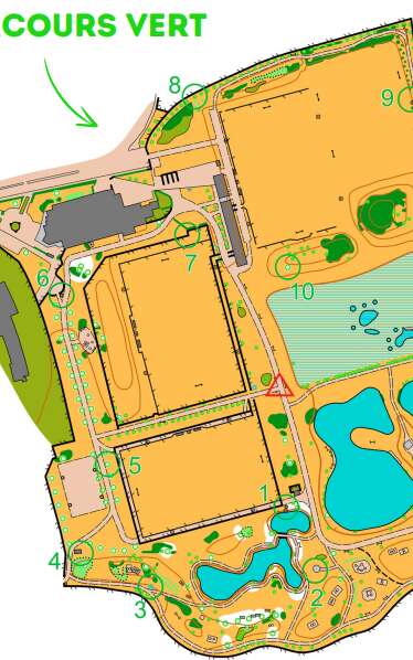 Parcours d'orientation au Cerey - Parcours vert