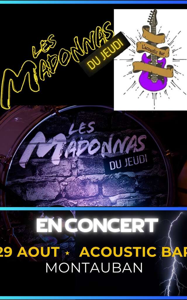Concert Les Madonnas du Jeudi à l'Acoustic Bar