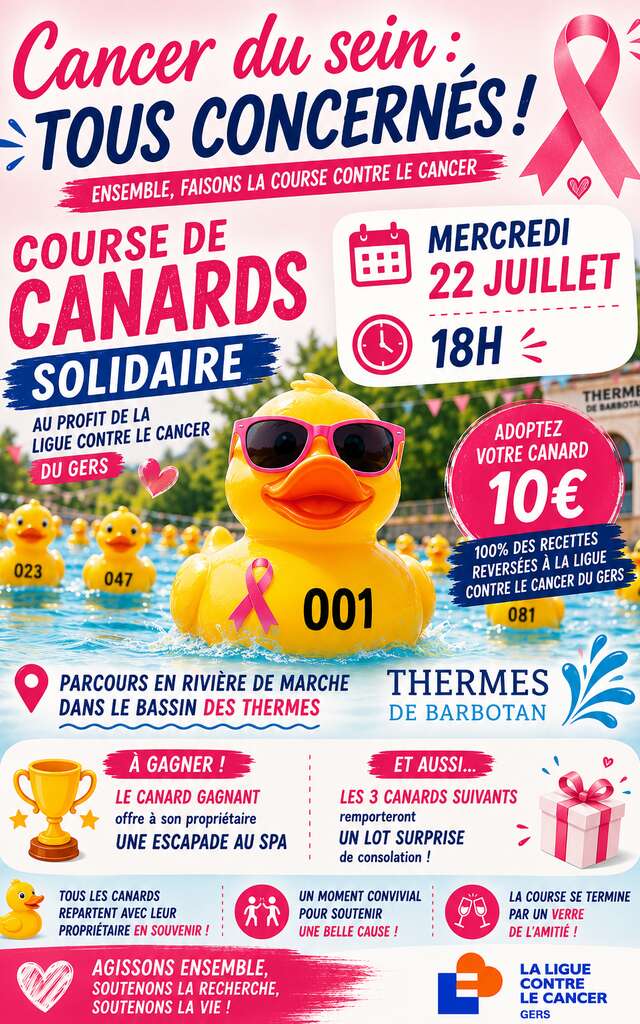 Course de Canards Solidaire aux Thermes de Barbotan