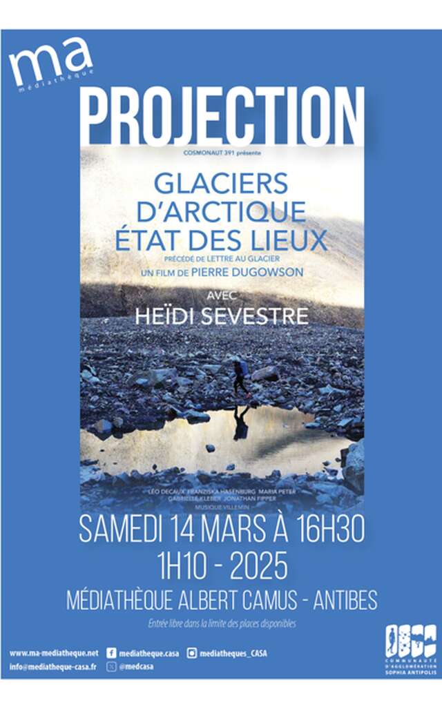 Projection 'Glaciers d'arctique état des lieux'