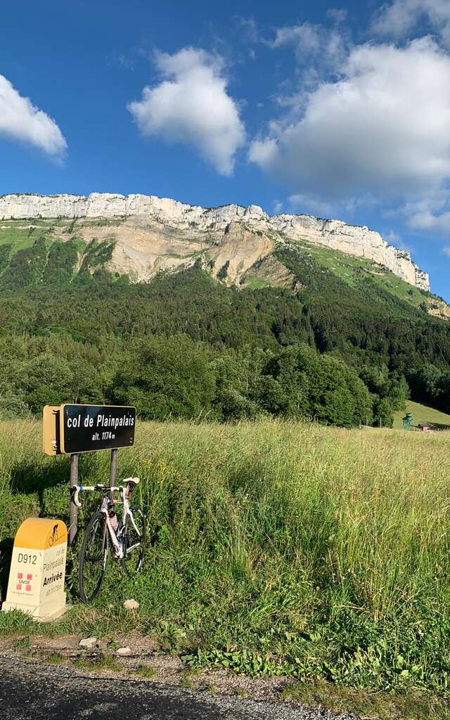 Montée cyclo du Col de Plainpalais