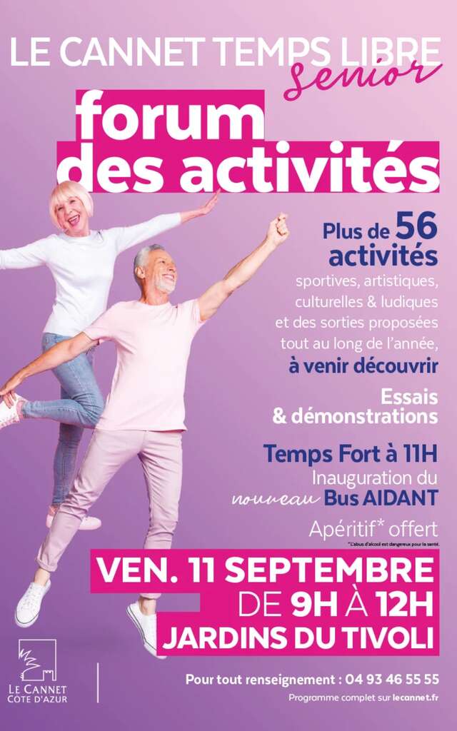 Forum des activtés, Le Cannet temps libre sénior