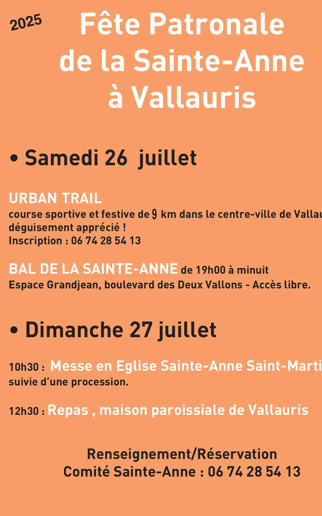 Fête Patronale de la Sainte-Anne