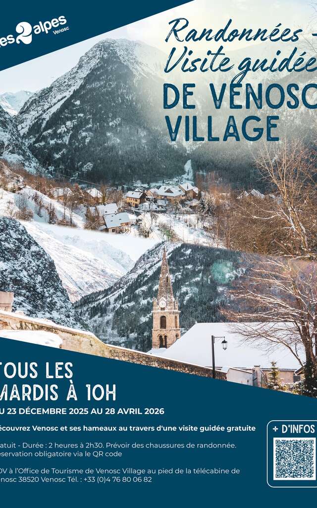 Randonnée visite guidée de Venosc village