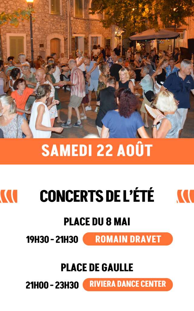 Concert de l'été - Romain Dravet Duo // Soirée dansante Riviera Dance Center
