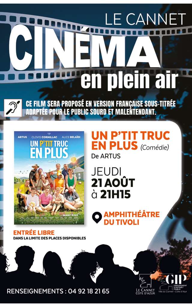 Cinéma en plein air - "Un p'tit truc en plus"