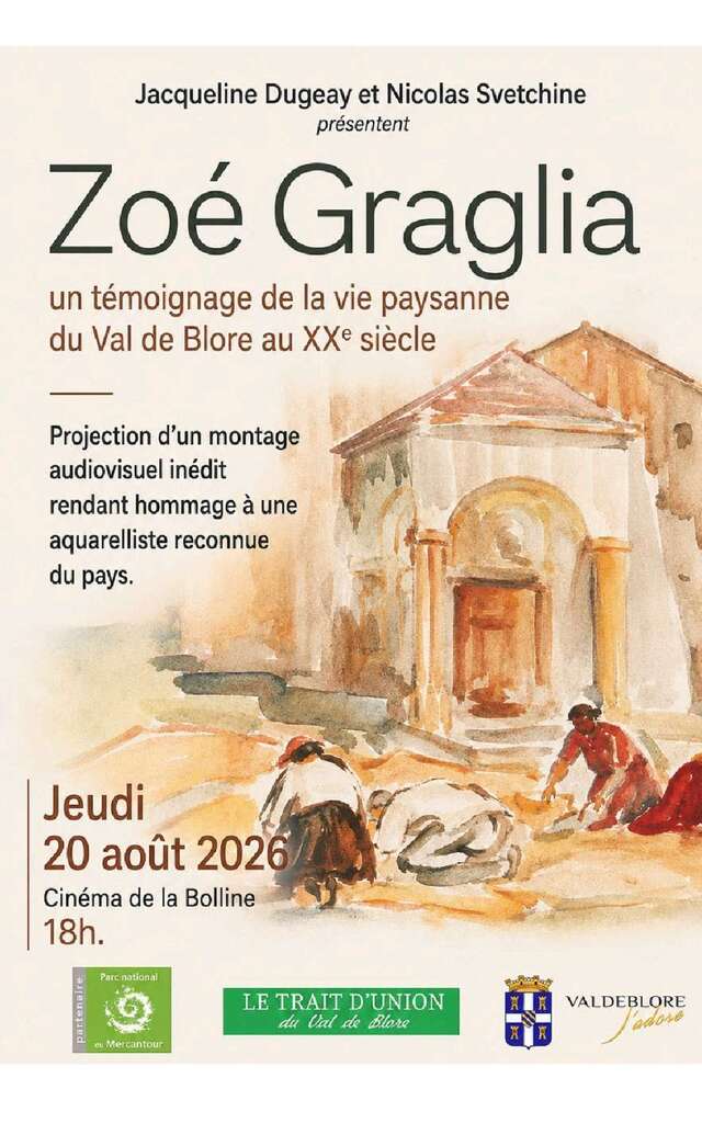 Conférence sur l'aquarelliste Zoé GRAGLIA.