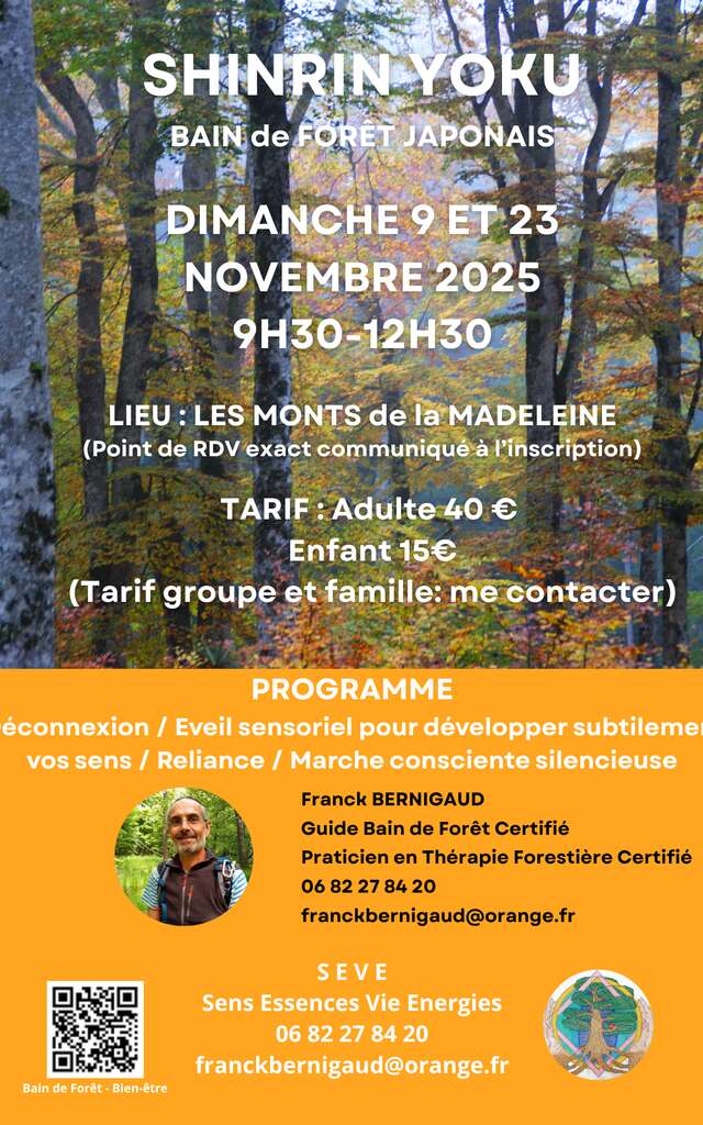 "Shinrin Yoku" bain de forêt Japonais