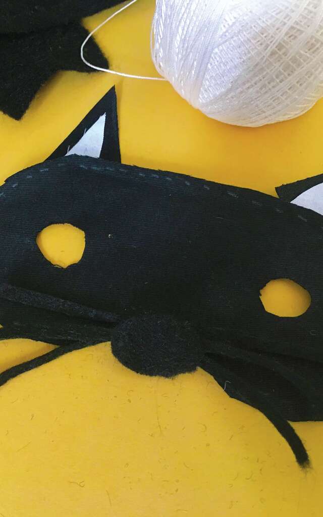 Masque chat noir - Atelier Enfants dès 6 ans