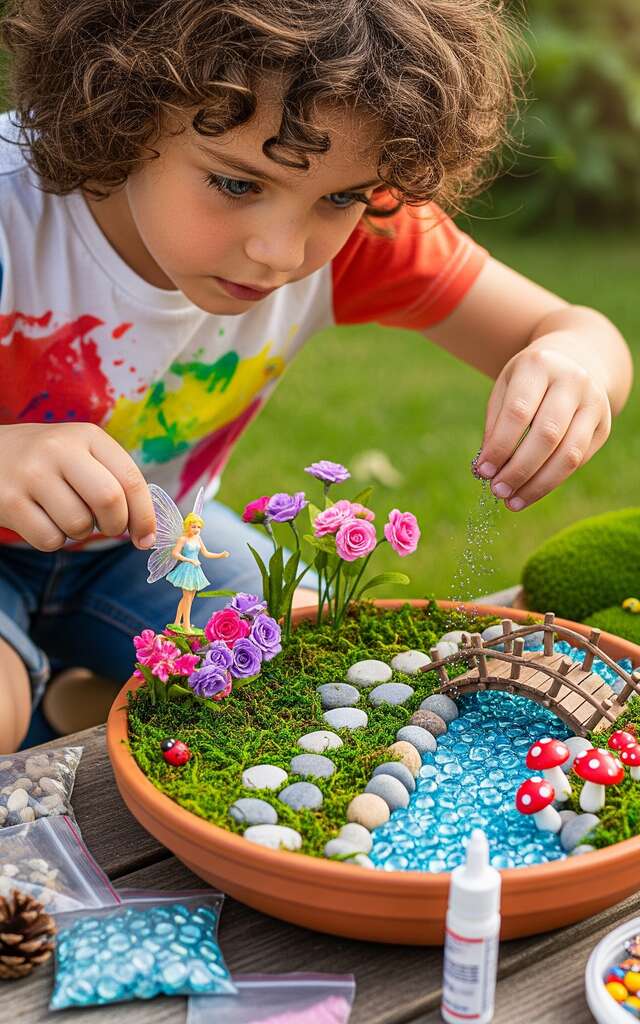 Kinderworkshop „Gestaltung eines Märchengartens“ in Villaverde