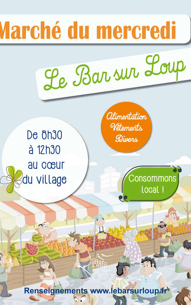 Marché hebdomadaire Le Bar-sur-Loup