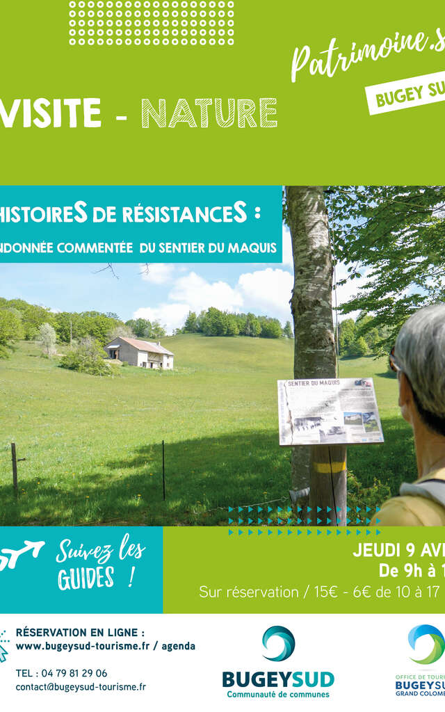 HistoireS de RésistanceS : randonnée commentée du sentier du Maquis, sur le Plateau de Retord