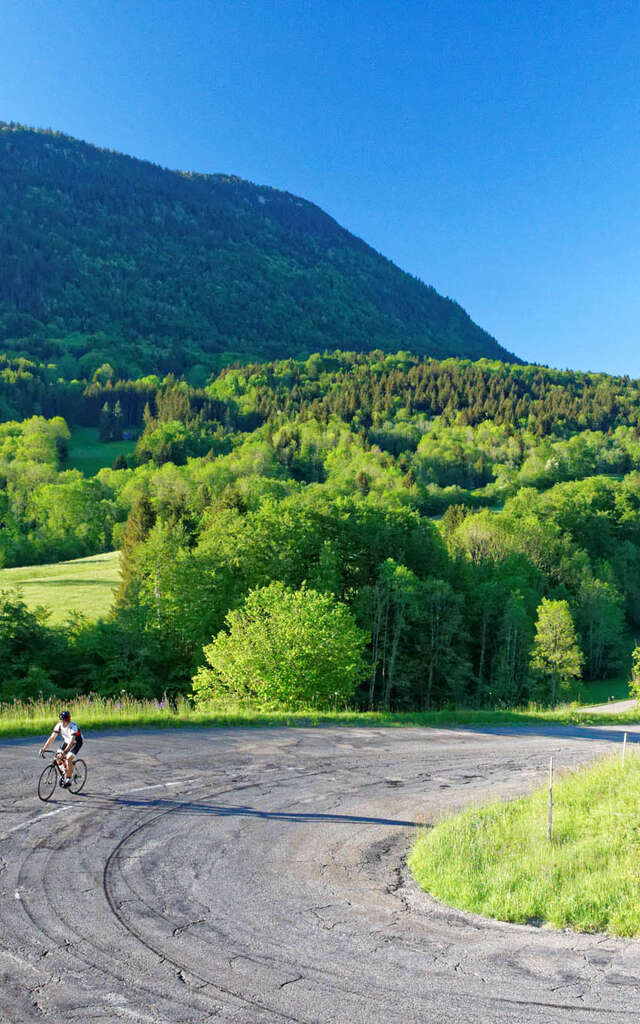 Boucle cyclo : Tour du Colombier d'Aillon