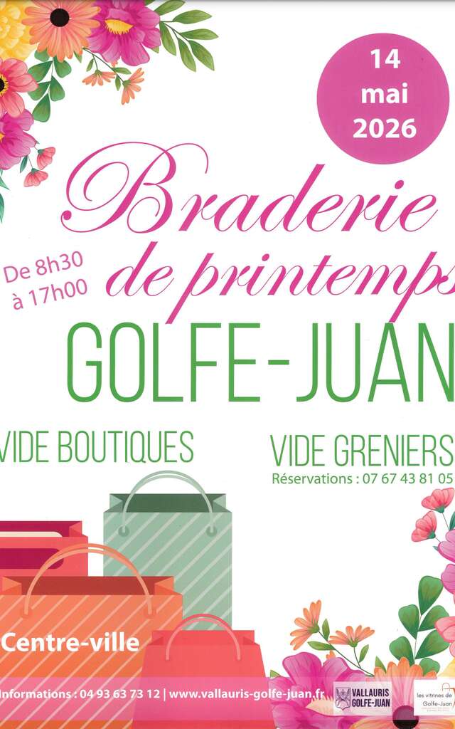 Braderie de printemps à Golfe-Juan