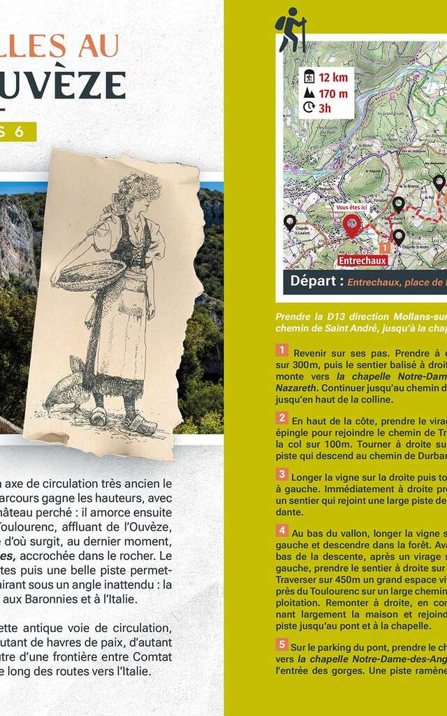 Les chapelles au fil de l'Ouvèze - Départ Entrechaux
