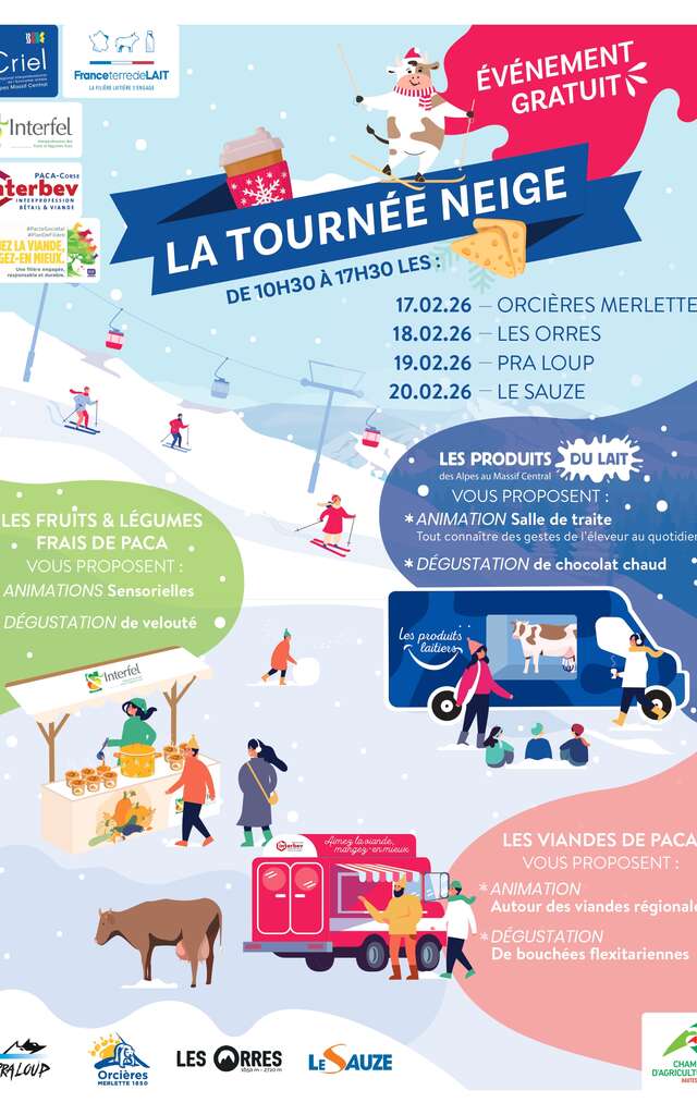 La tournée neige à Orcières !