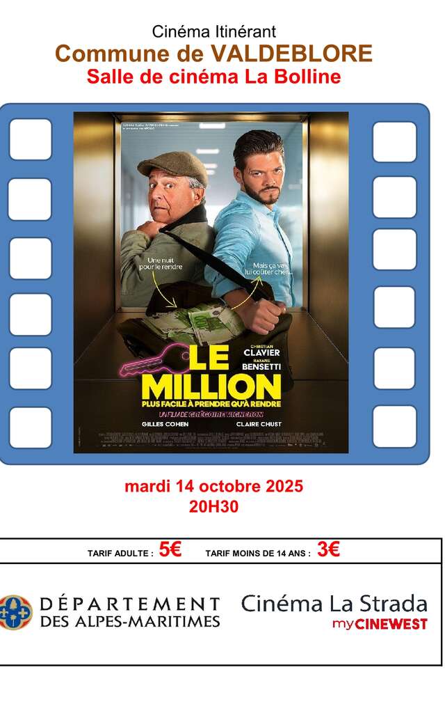 Cinéma à Valdeblore "LE MILLION"