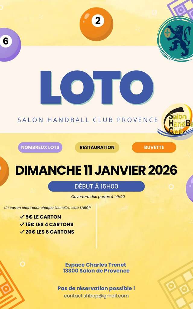 Loto : Salon Handball Club Provence