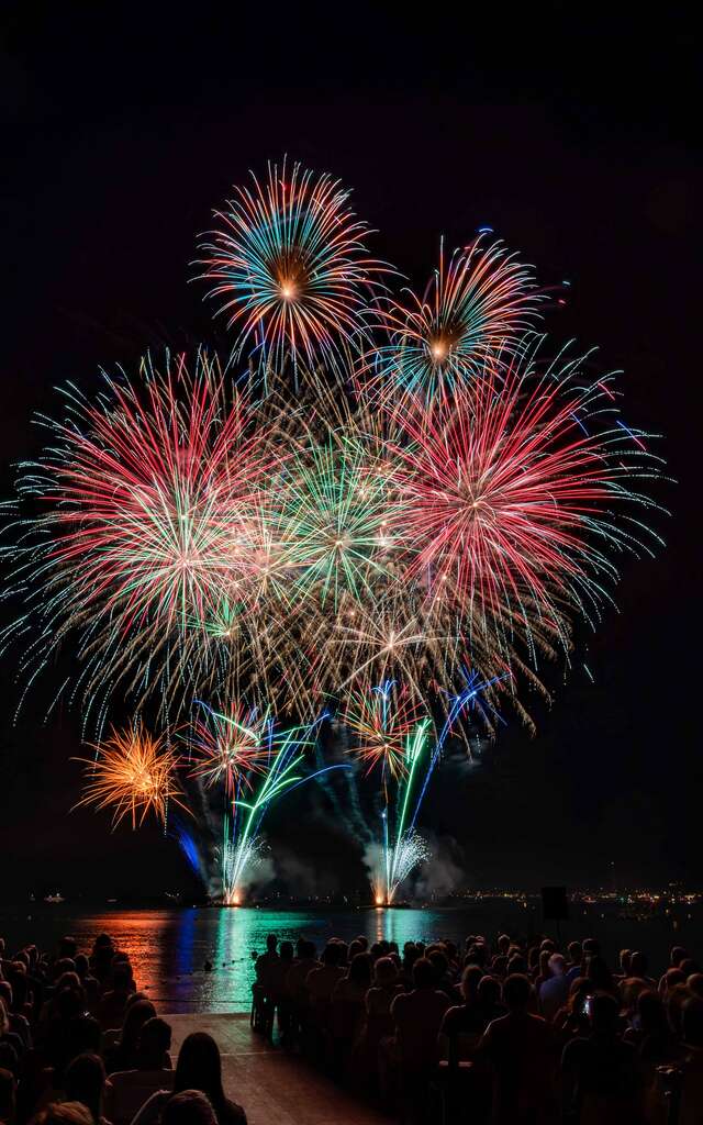 Fireworks at Port Grimaud beach