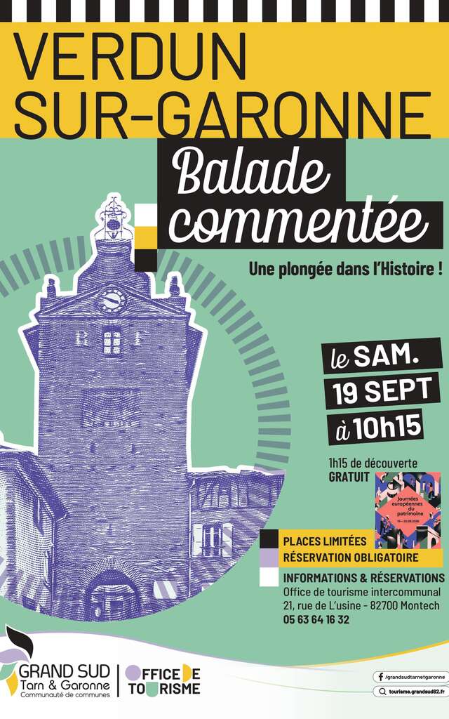 Balade commentée "Histoire et Patrimoine de Verdun sur Garonne" - Journée du Patrimoine