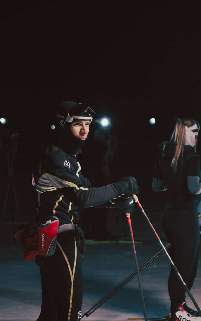 Nocturne de ski de fond aux Confins