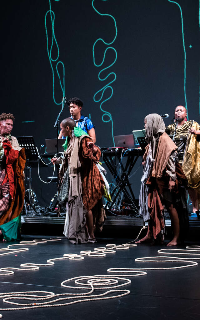 Robyn Orlin avec Garage Dance Ensemble et uKhoiKhoi -" …How in salts desert is it possible to blossom…"