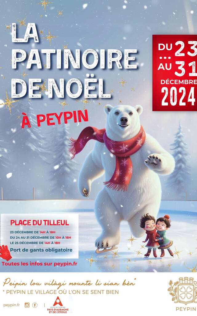 La patinoire de Noël à Peypin