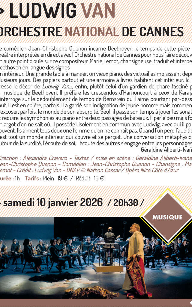 Orchestre National de Cannes Ludwig Van