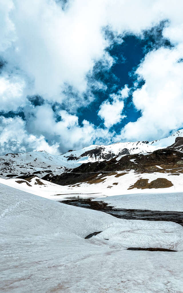 Lac caché en raquette